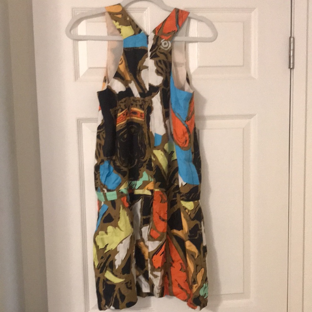 AUTh. BALENCIAGA Fall Spring Party Black/Brown Mini Silk Casual Dress XS NEW! - Picture 9 of 11